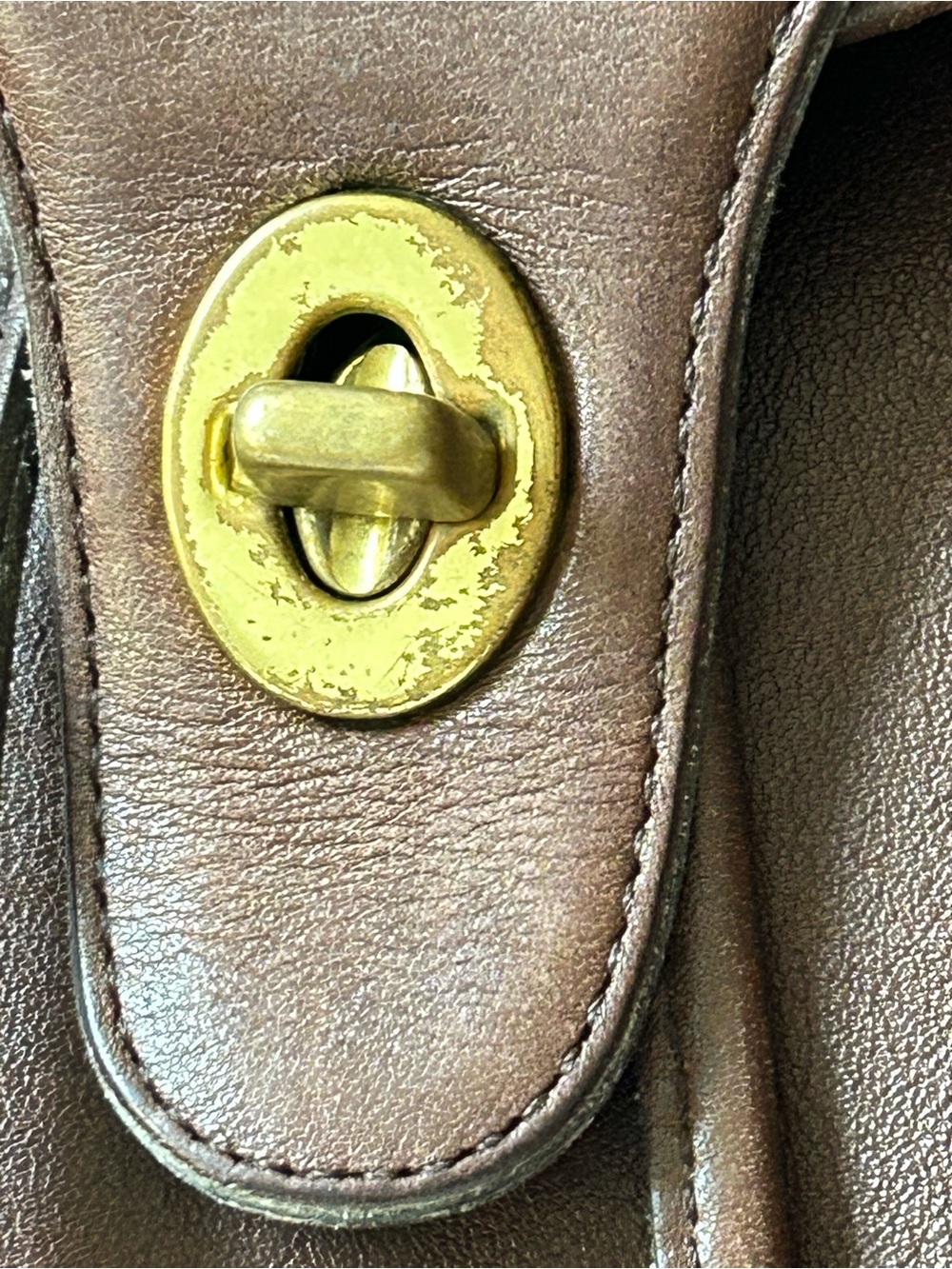 Vintage Coach Leather Backpack #9943 - Picture 4 of 15